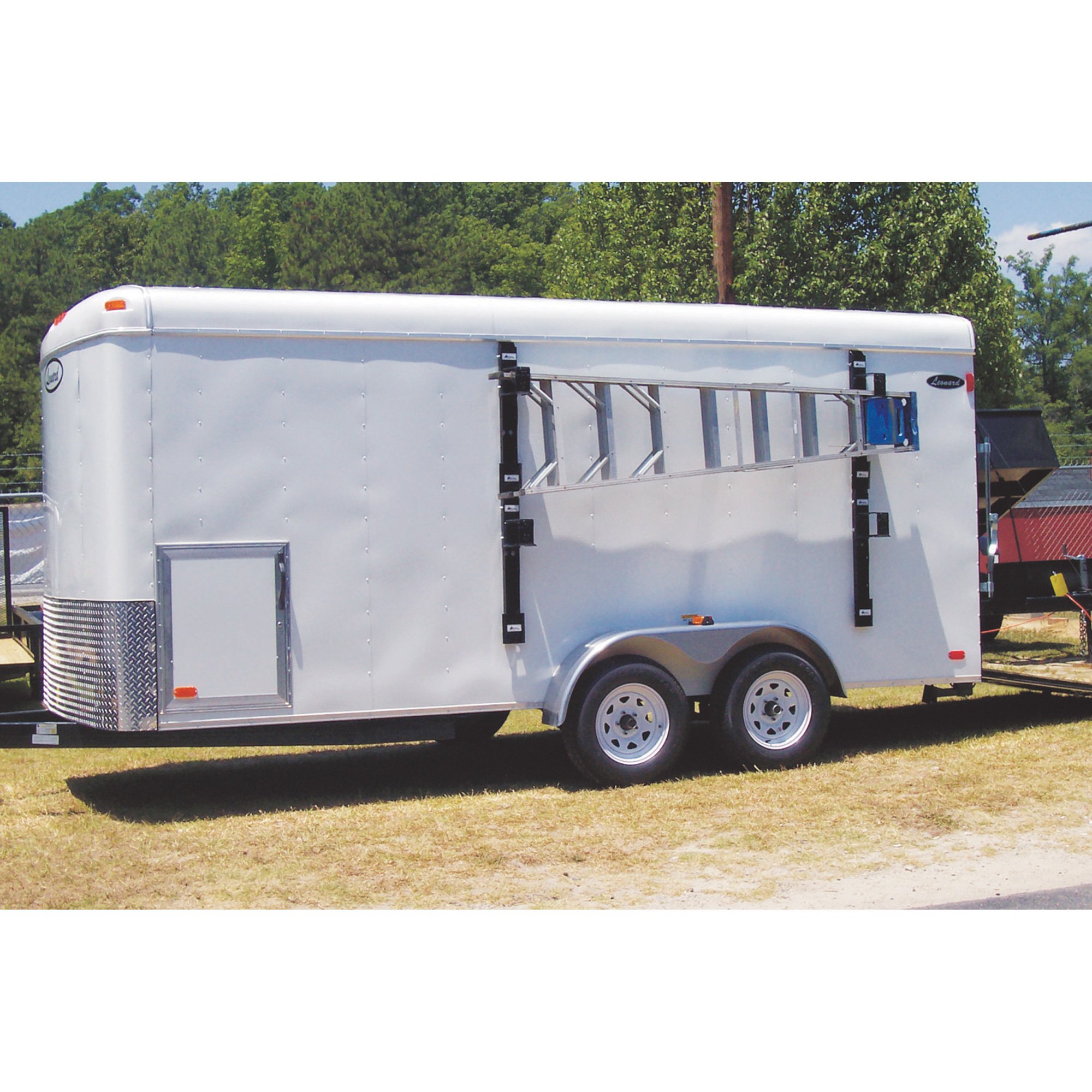 Amer-Rac Side-Mounted Ladder Rack — Single Ladder Rack, Black, Model# BTR-01